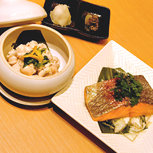 頂き鱒スチームトラウト＆頂き鱒の白子